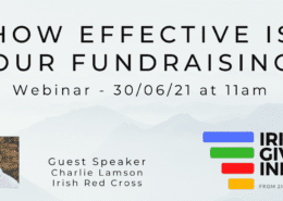 How effective is your fundraising webinar 2into3 irish giving index