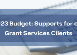 2023 Budget: Supports for our Grant Services Clients