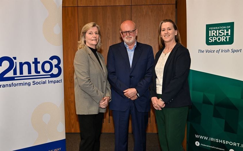 Federation of Irish Sport 2into3 announce partnership