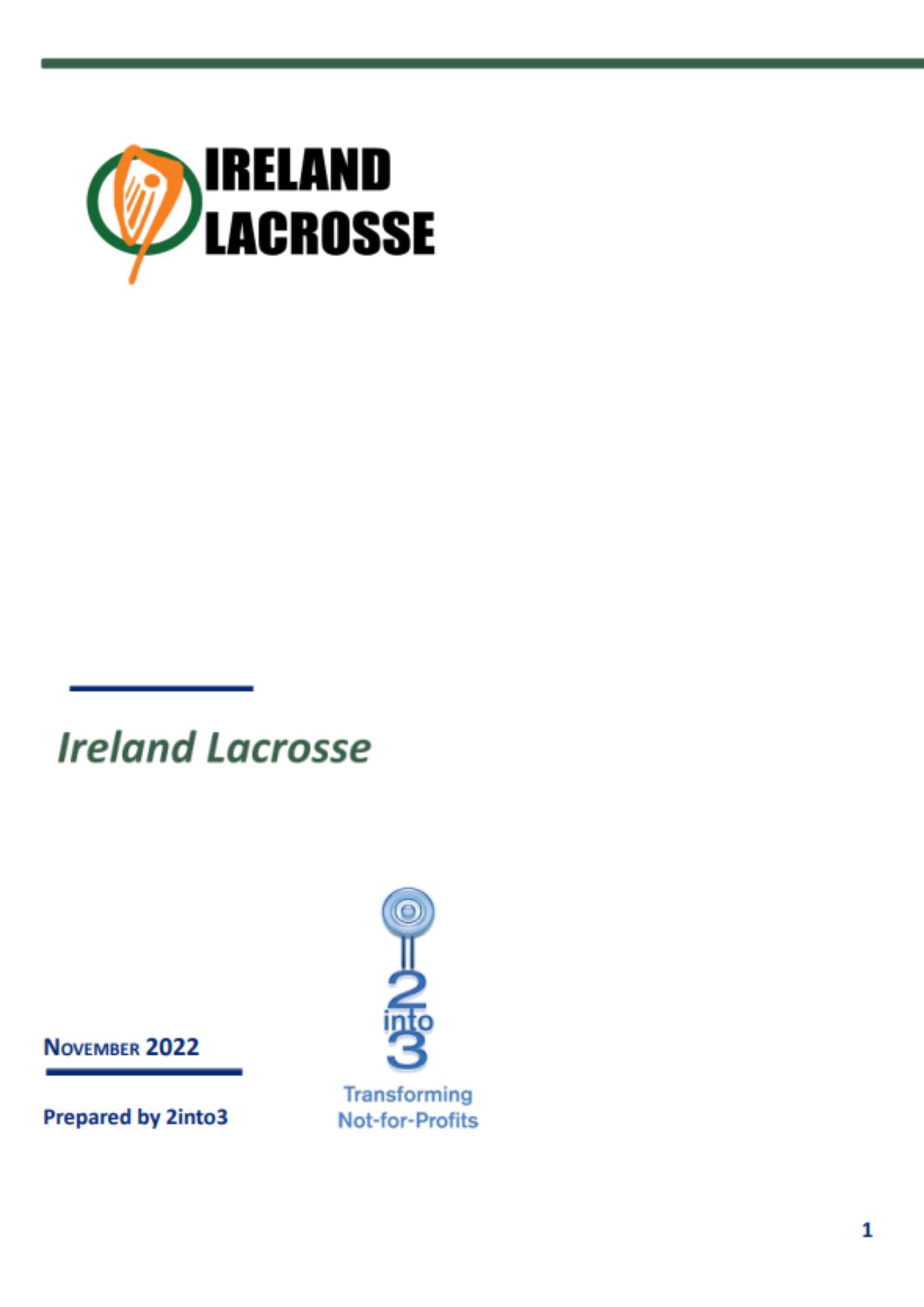 Ireland Lacrosse Strategic Plan