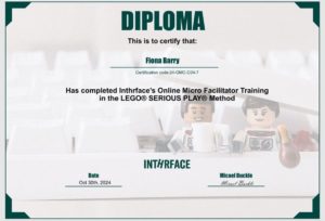 LEGO SERIOUS PLAY Certification Fiona Barry 2into3