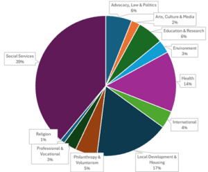 Activity by subsector nonprofit talent trends